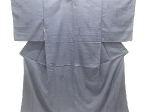 アンティーク　抽象模様織り出し本塩沢着物